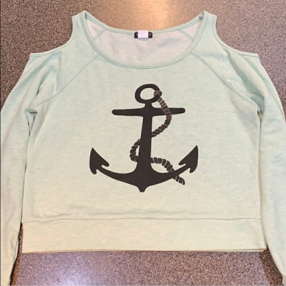 πβοΈVenus anchor cold shoulder sweatshirt - Picture 1 of 3